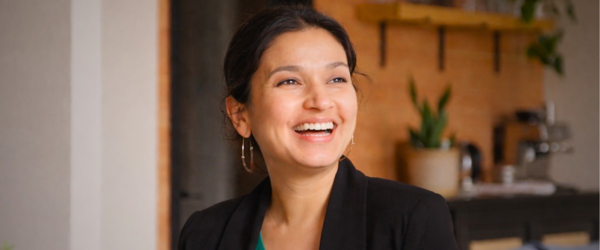 Professional smiling with confidence